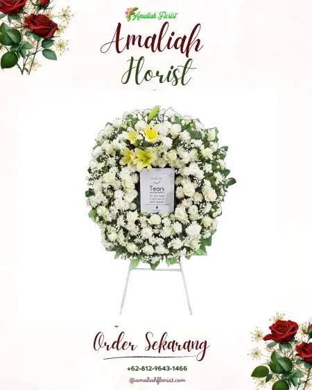 Krans Bunga Duka Saruni